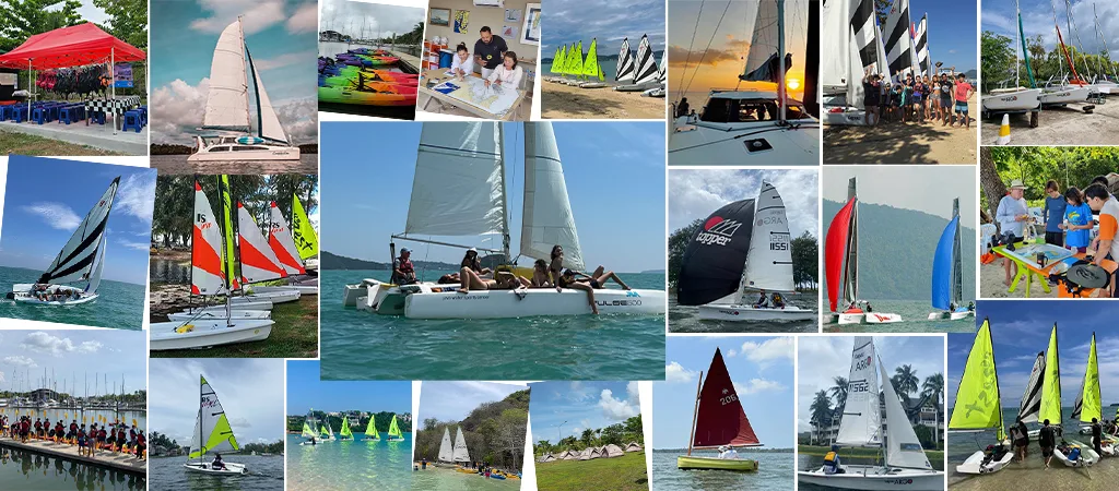 Java Yachting gallery featuring sailing, yacht training, outdoor education, team building and camps in Thailand