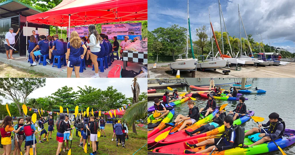 Team-building activities including kayaking and sailing at Krabi Boat Lagoon, Thailand
